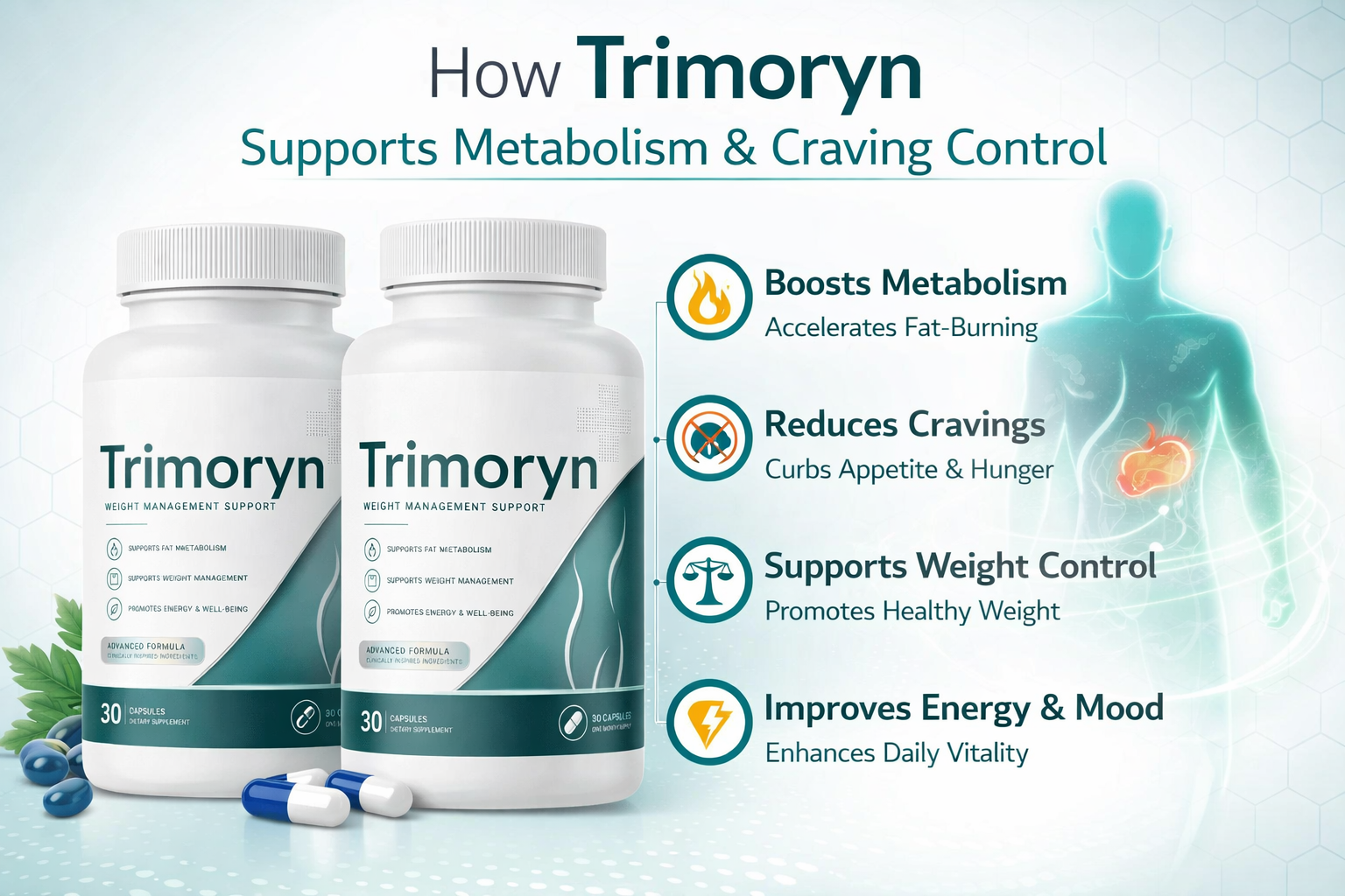 How Trimoryn supports metabolism, appetite, and gut health — the three-pathway approach